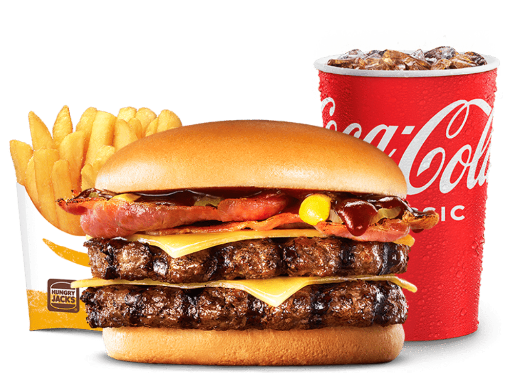 Grill Masters Double Bacon and Cheese Angus Value Meal