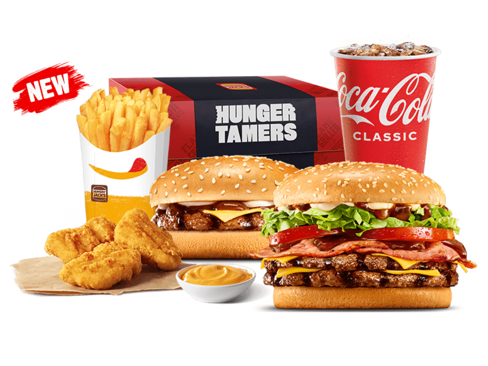 Large Double Bacon Gravy Whopper Hunger Tamers