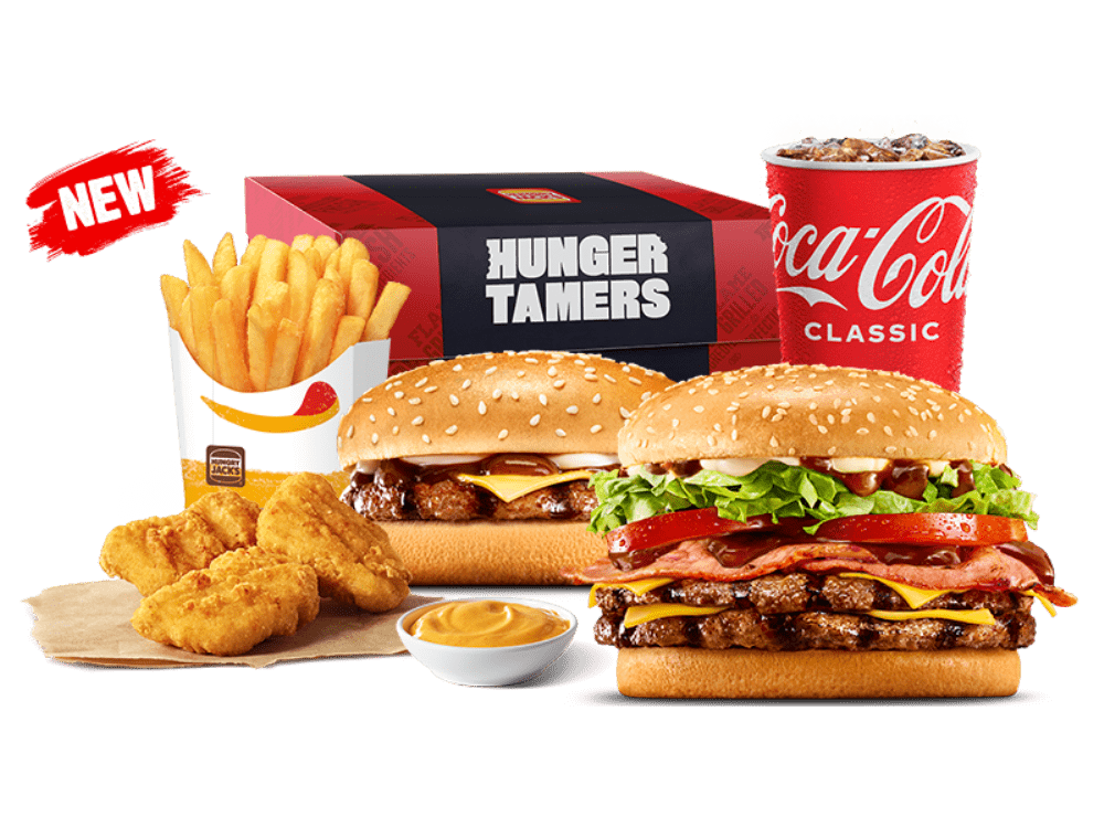 Medium Double Bacon Gravy Whopper Hunger Tamers