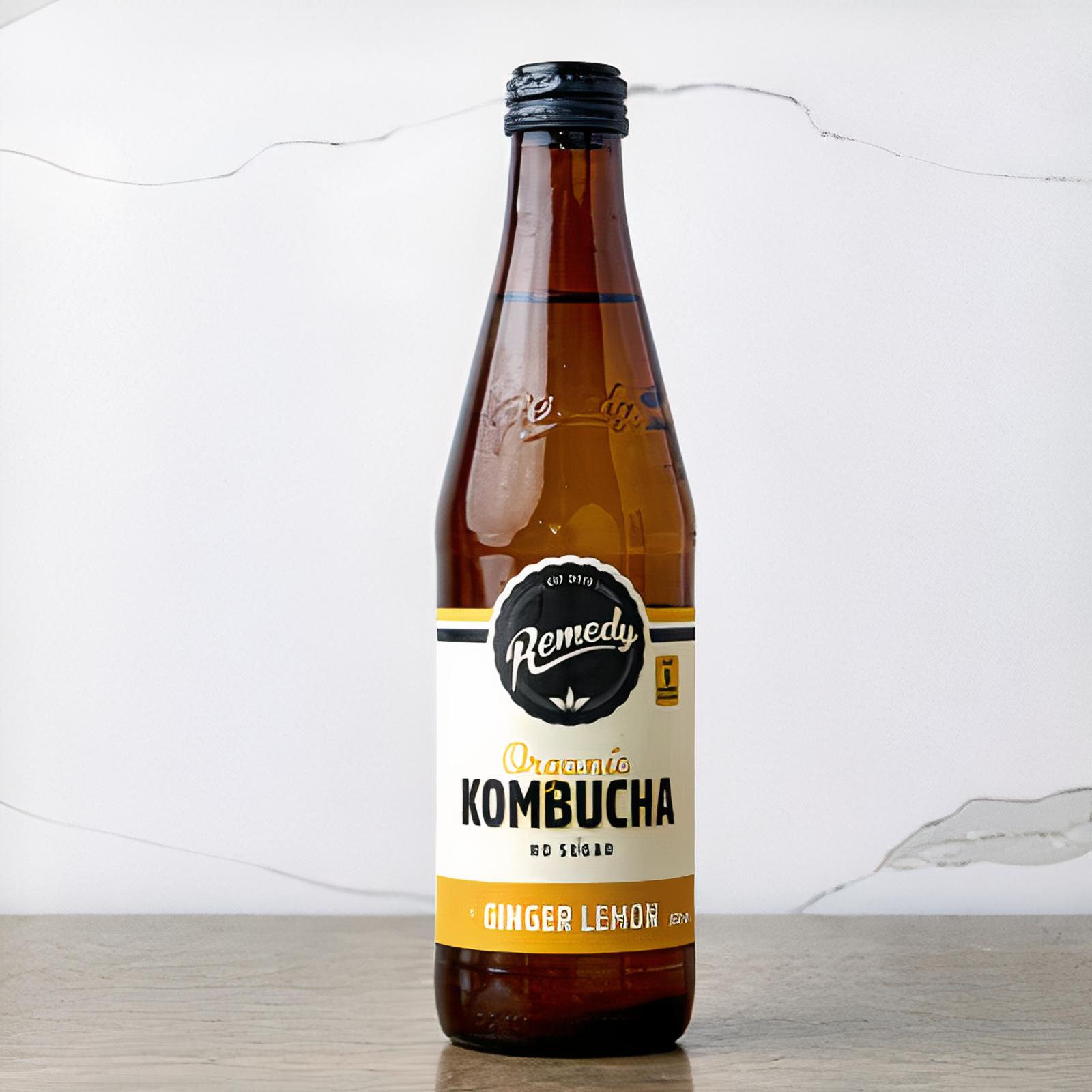 330ml Ginger and Lemon Kombucha