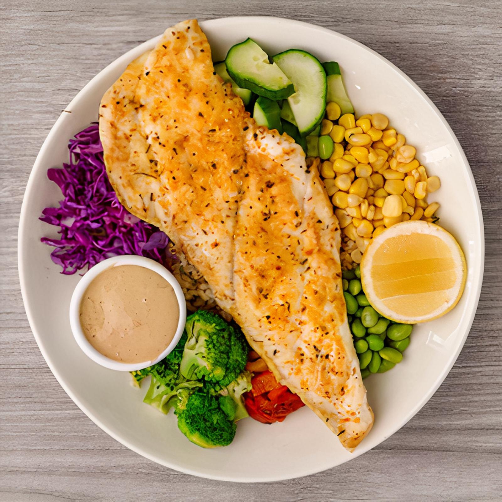 Hunky Bowl With Fillet Of Fish
