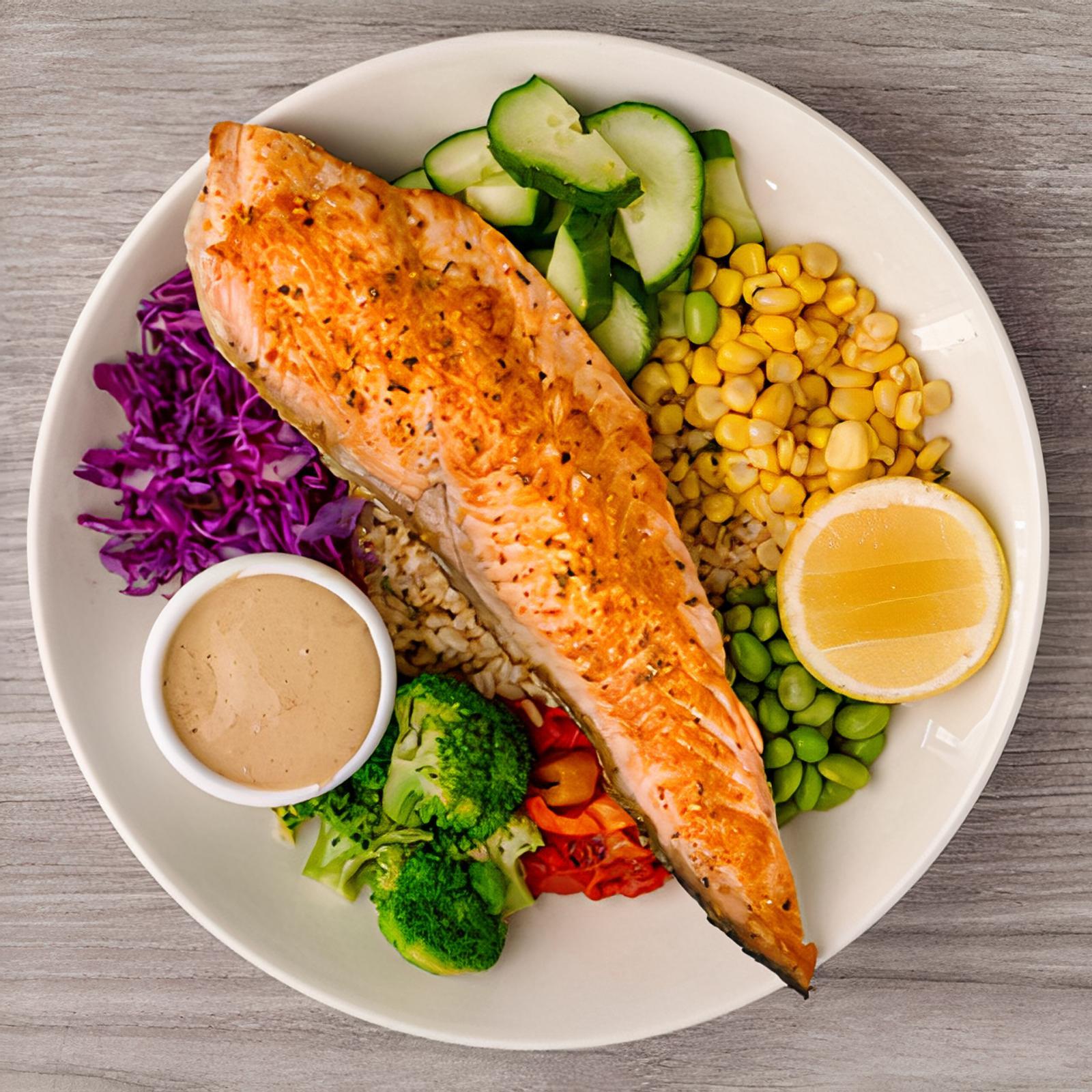 Hunky Bowl With Salmon