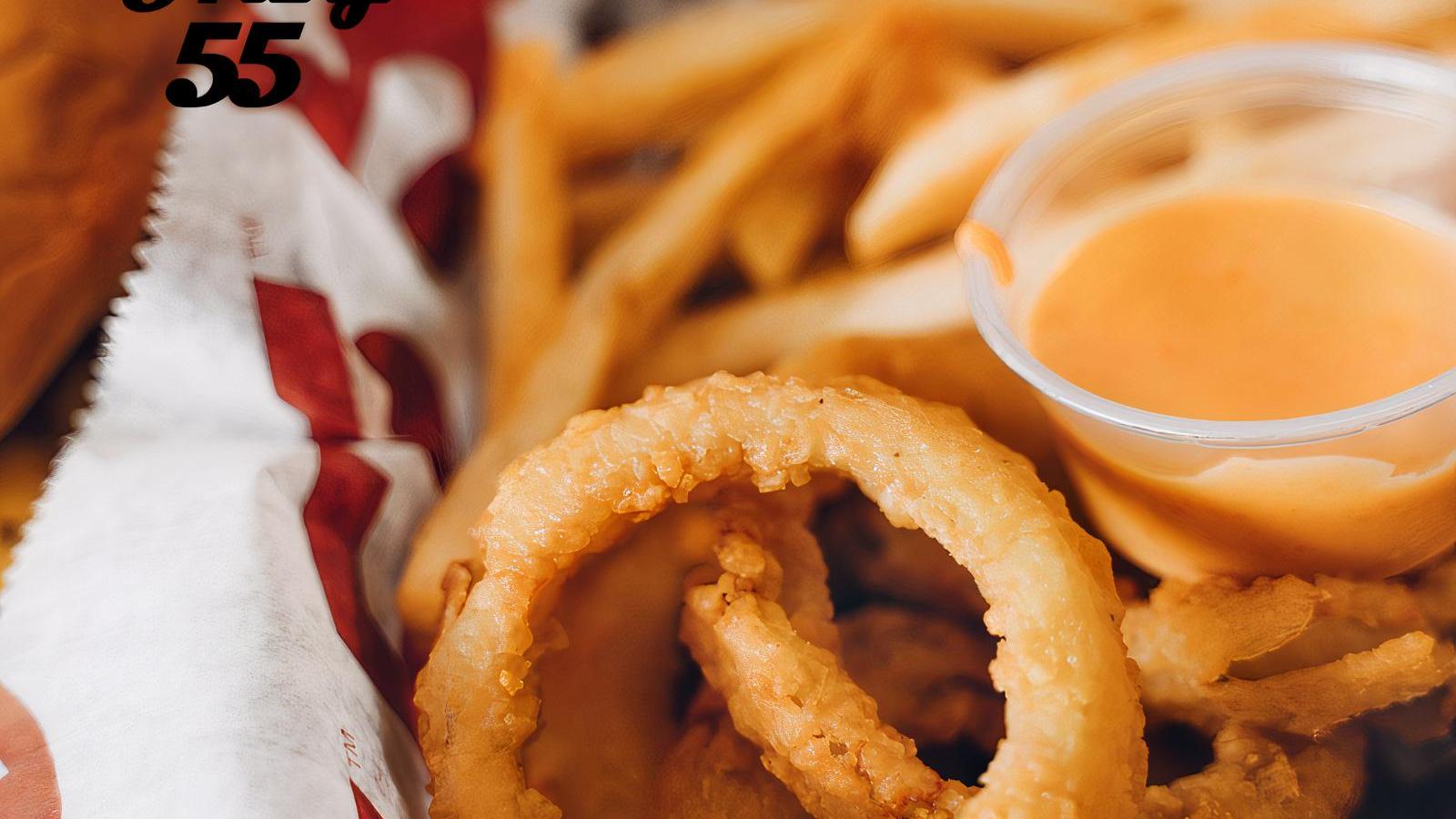 Half Tots, Half Onion Rings