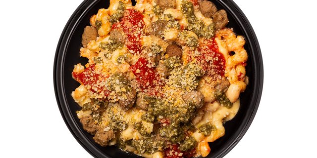 Meatball Parmesan Mac and Cheese