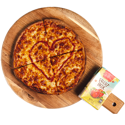 Kids Margherita (9') + Juice