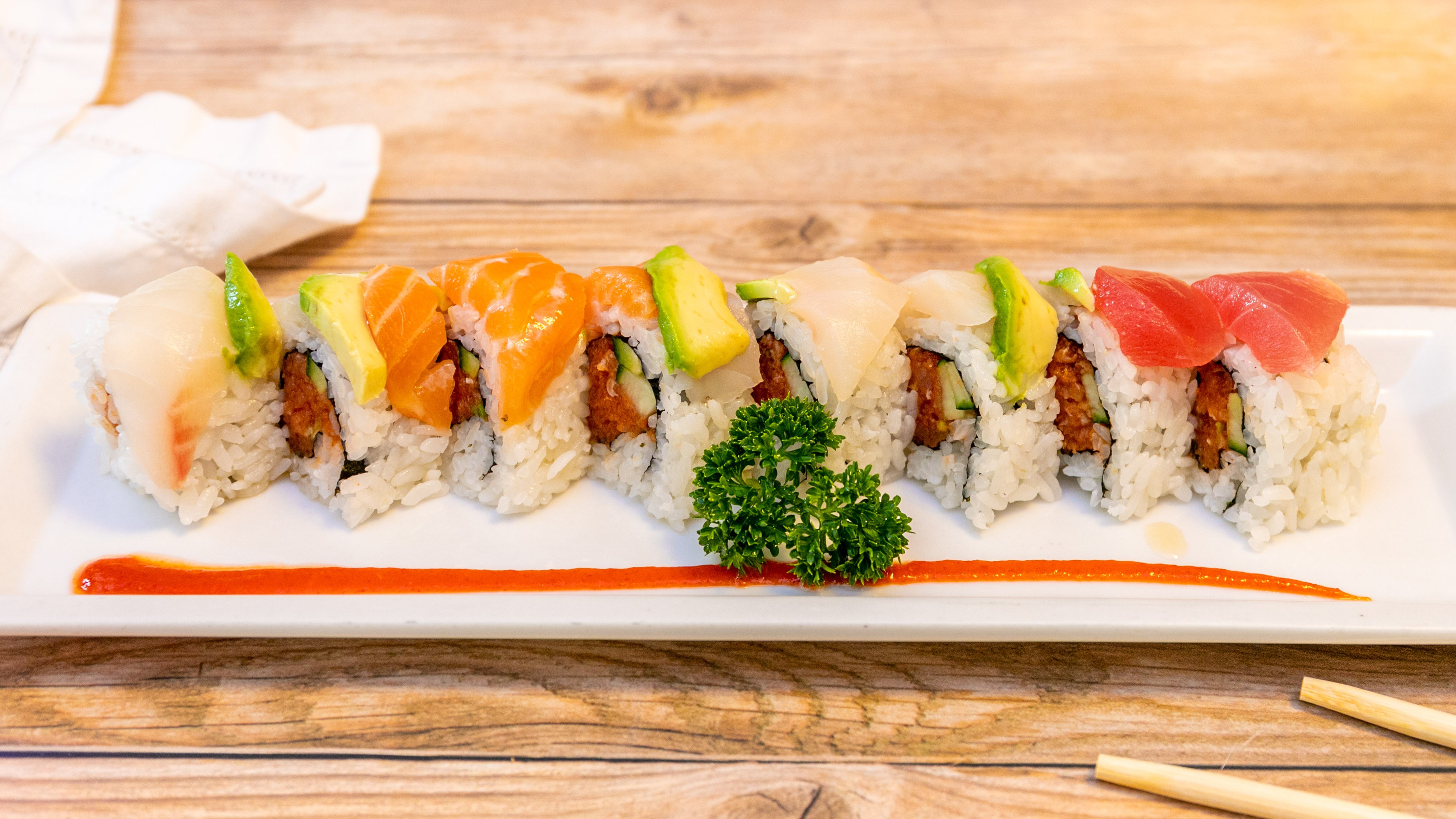 Spicy Rainbow Roll
