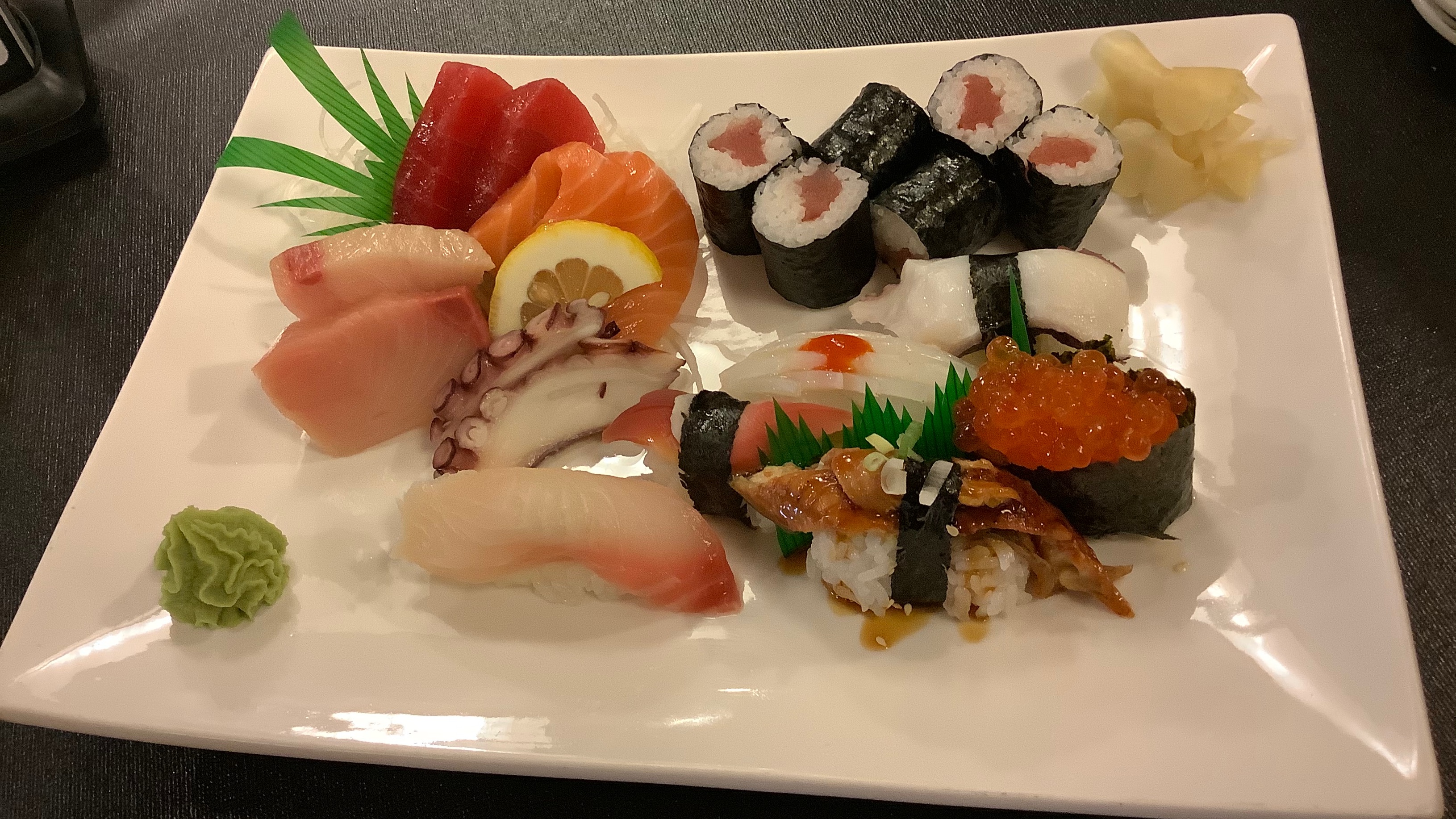 Sushi and Sashimi Dinner Combination