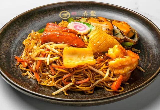 Stir Fry Seafood Ramen