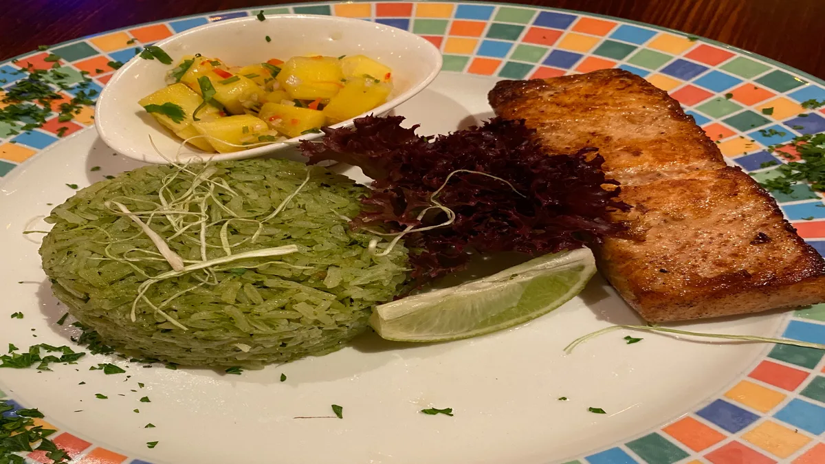 Lazacszelet Mangó-Salsával