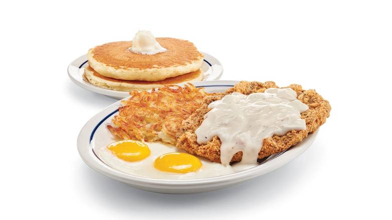 Country Fried Steak and Eggs