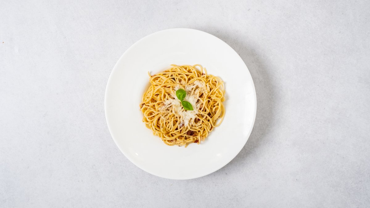 Pasta carbonara special