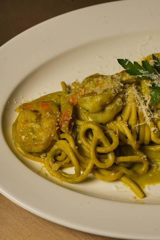 Pasta Alla Nerano and Shrimps