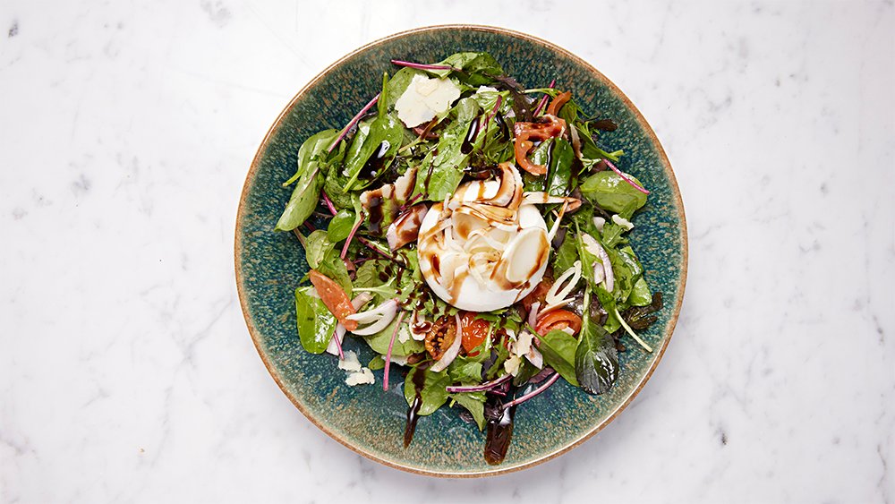 Burrata and Brucciuttosallad