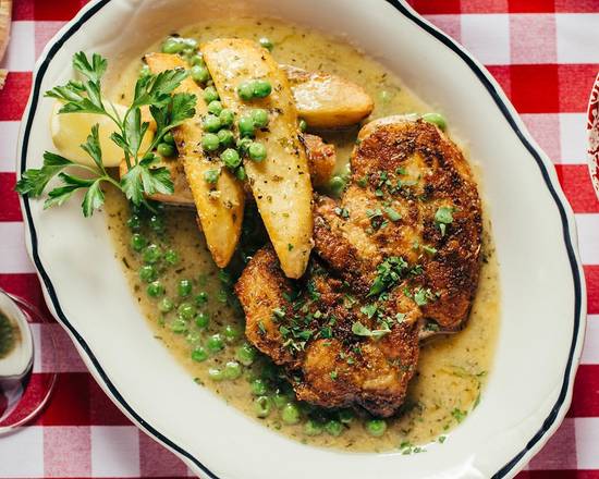 Brick Chicken Vesuvio