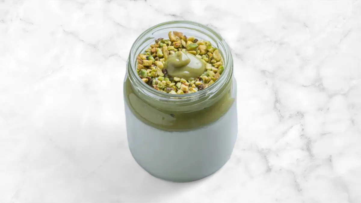 Pisztáciás panna cotta