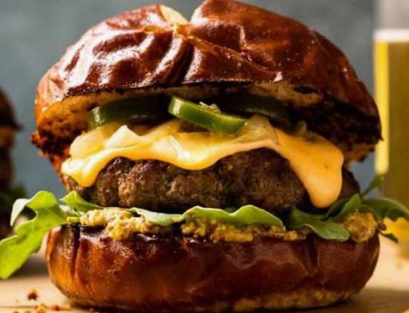 Cheese Burger and Fries