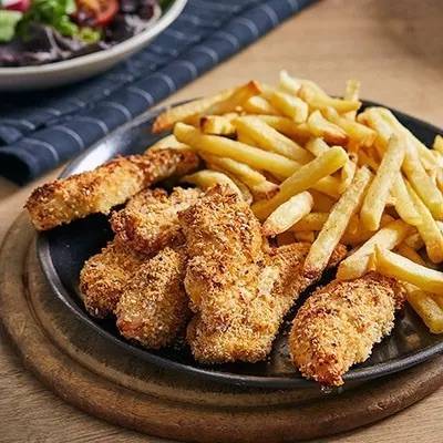 Schnitzel Fries Combo (Munchie"s)