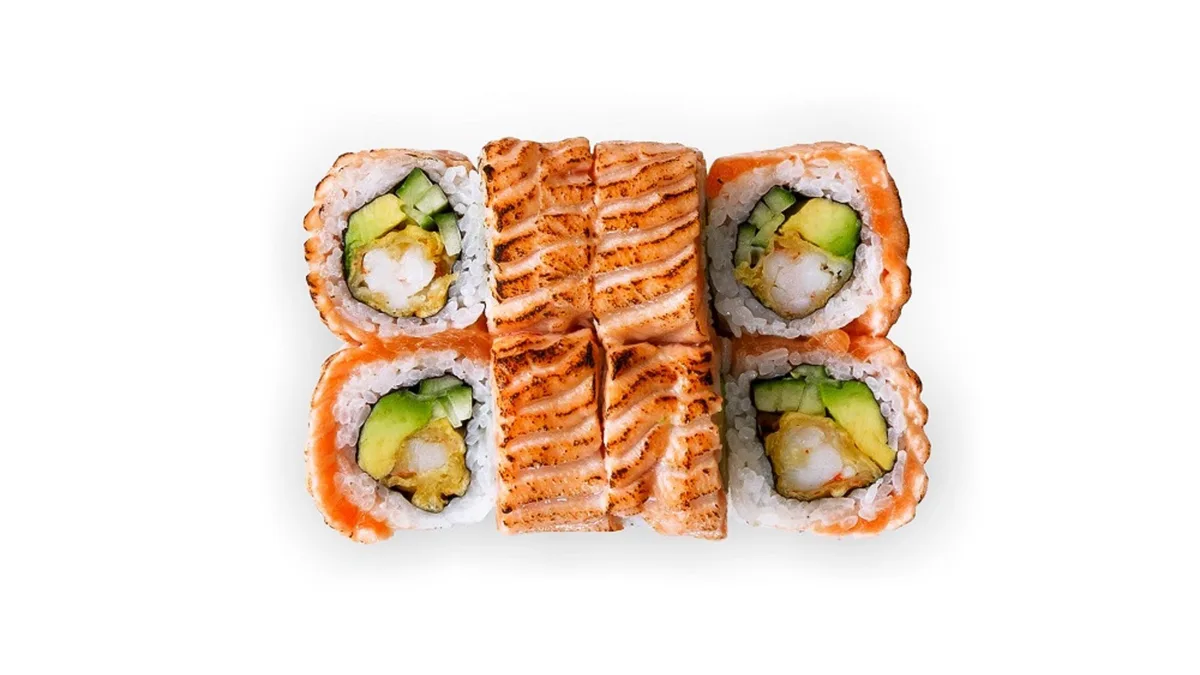 Flamed fried roll