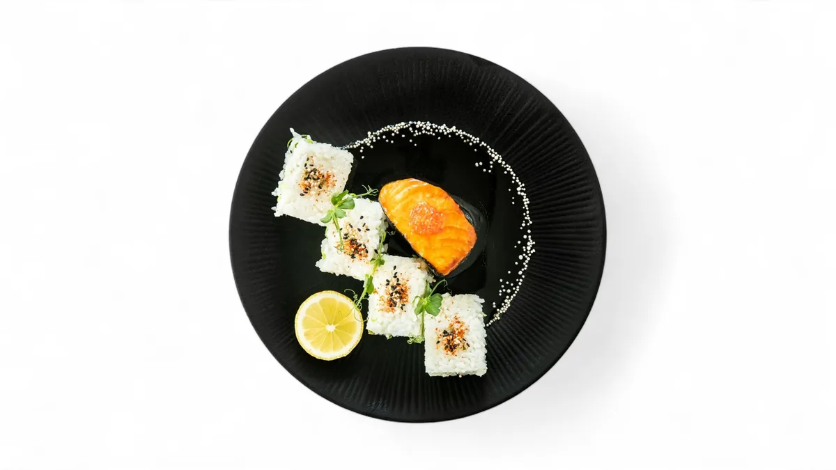 Losos Teriyaki	s rýží