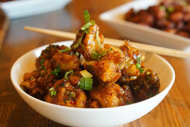 Cauliflower Manchurian (lunch)