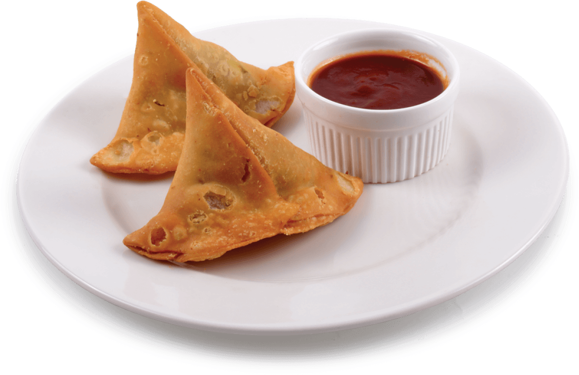 Punjabi juurvilja samosa (2 tk)