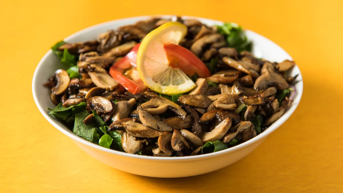Spinach n Mushroom Salad