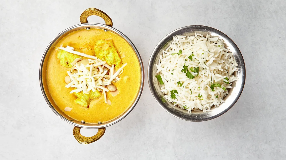 Mango Korma (mild and nötter)