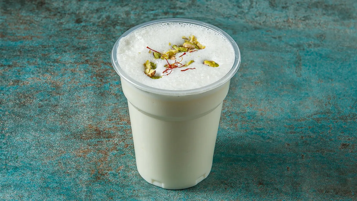 Saffron and Pistachio Lassi