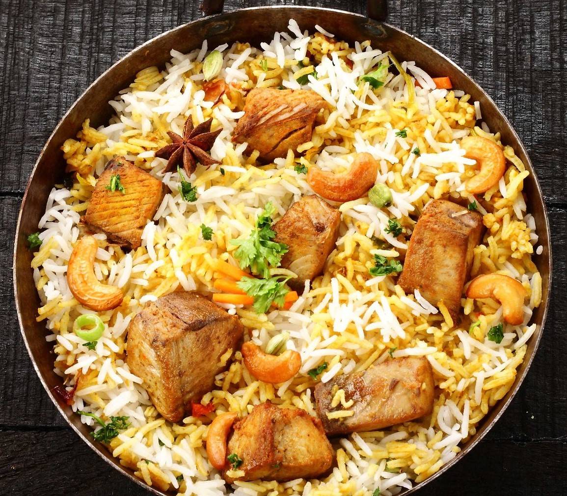 Pescado Biryani