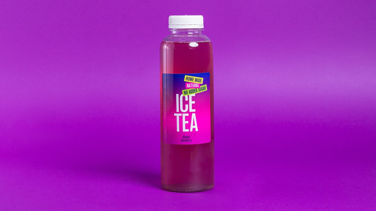 Áfonyás házi ICETEA 500 ml (cukormentes)