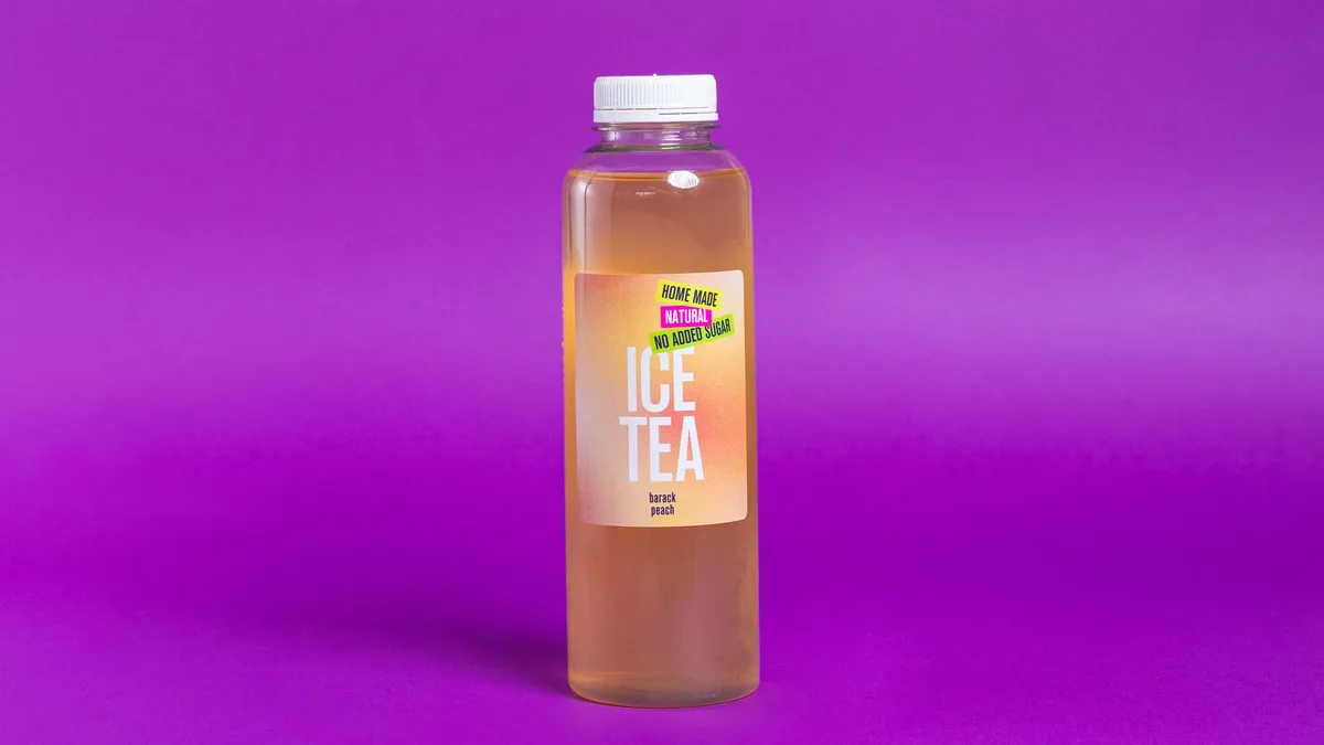Barackos házi ICETEA 500 ml (cukormentes)