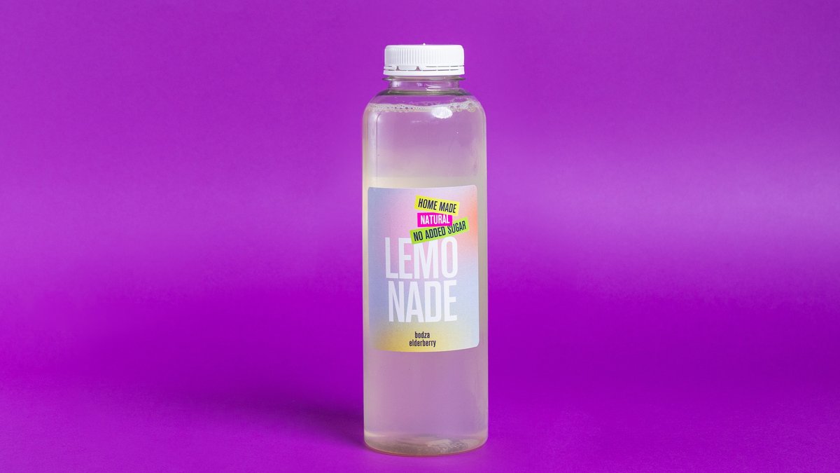 Bodzás házi limonádé 500ml (cukormentes)