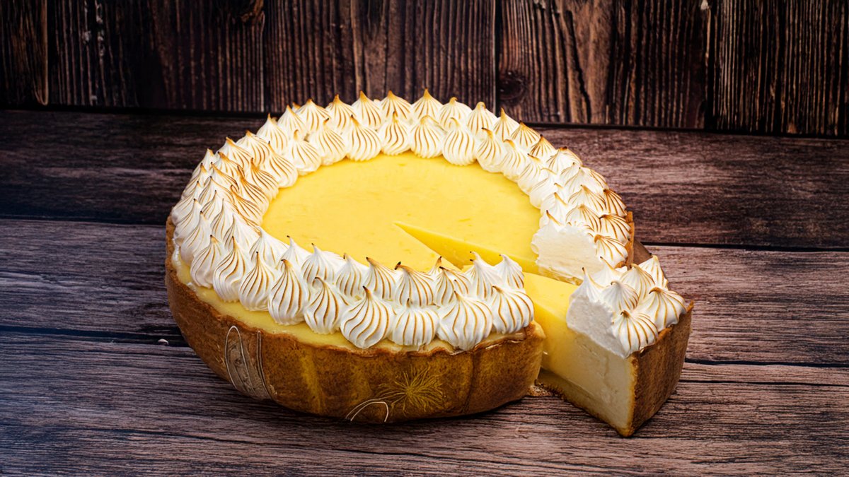 citrom tart, gyümölcs, fagyi