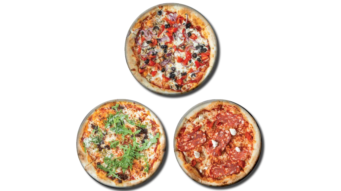 Trzy dowolne pizze 32cm w cenie 95 zł