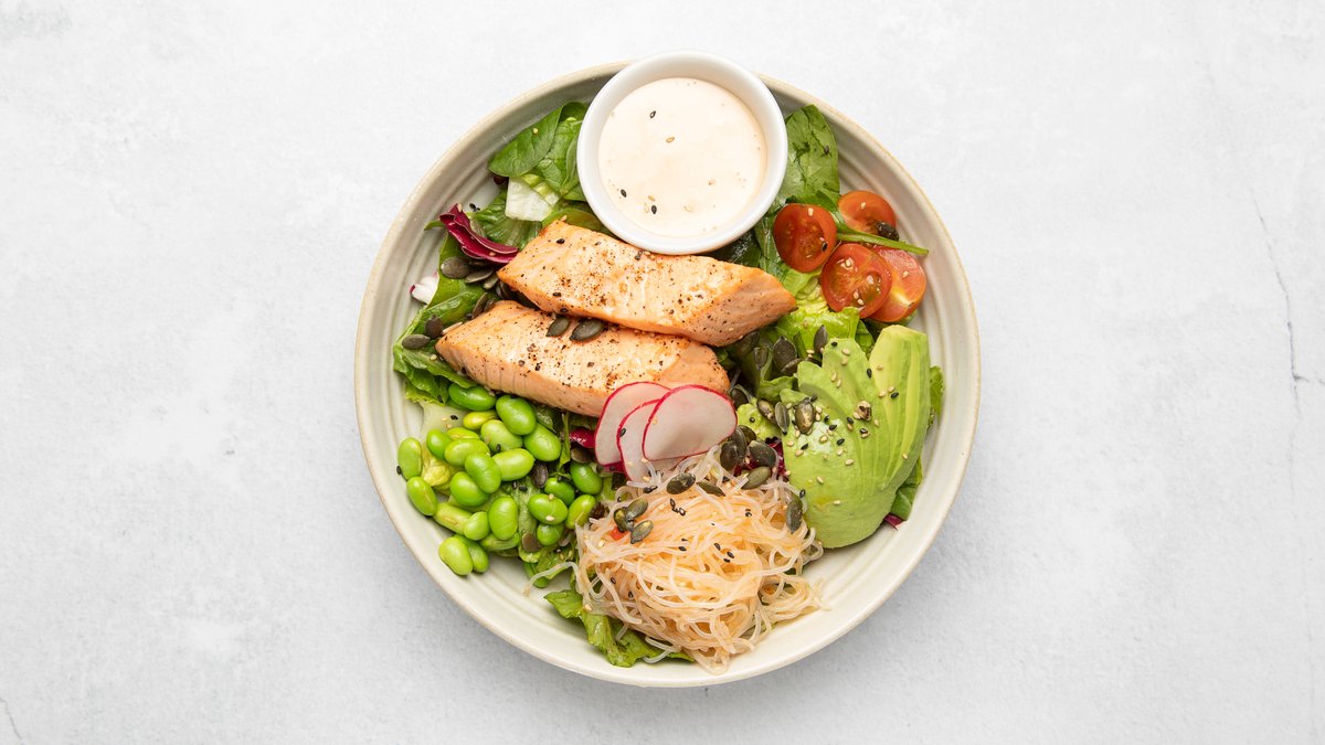 Grillad Laxfilé  Sallad