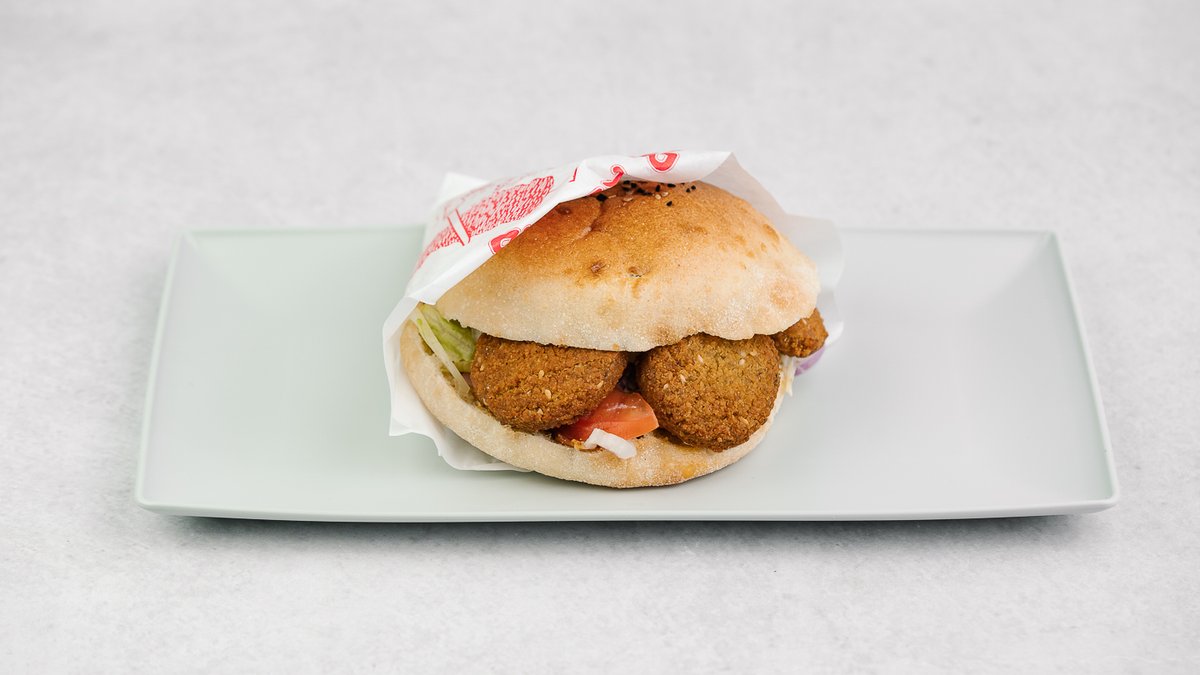 Kebab v žemli vegetarian