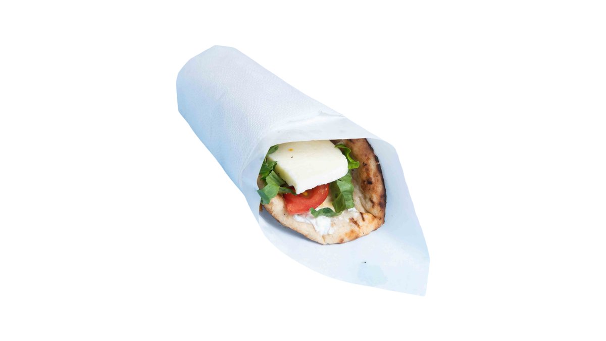 Tortilla kebab s halloumi syrom