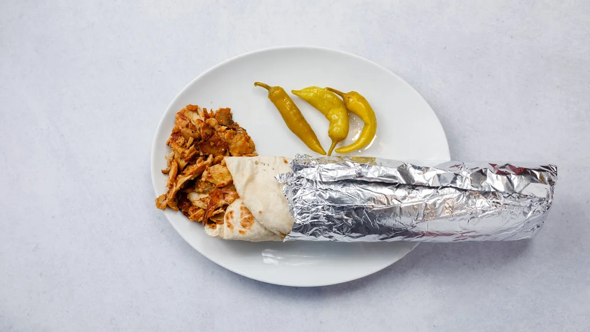 Kycklingkebabrulle