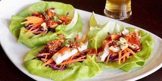Chili Crunch Chicken Lettuce Wraps