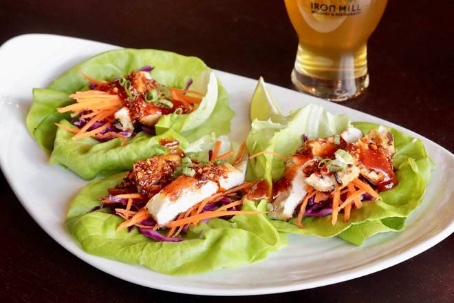 Chili Crunch Chicken Lettuce Wraps
