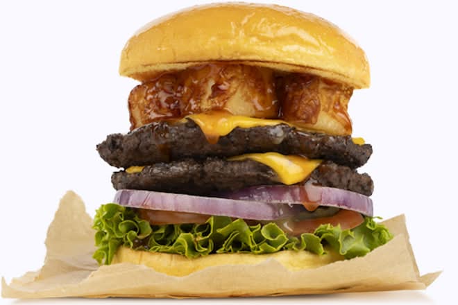 Hot Honey Cheese Curd Smash Burger