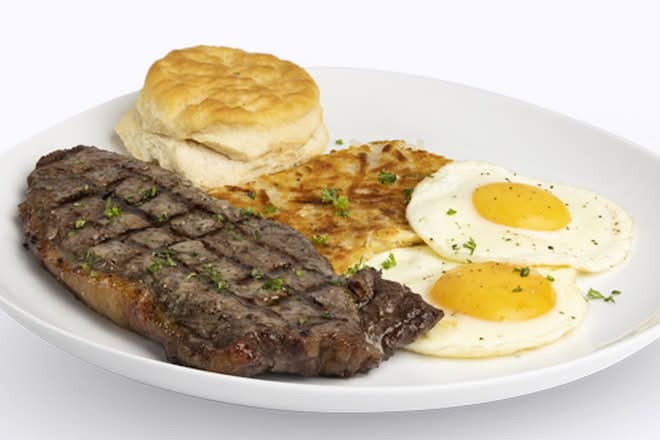NY Strip and Eggs