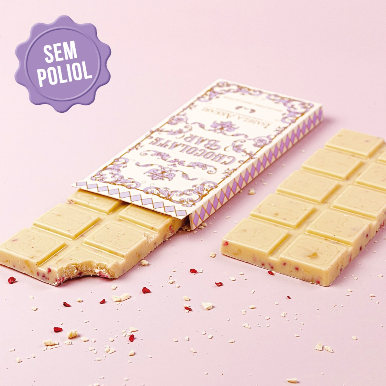Barra Branca Com Frutas Vermelhas 80 Gr