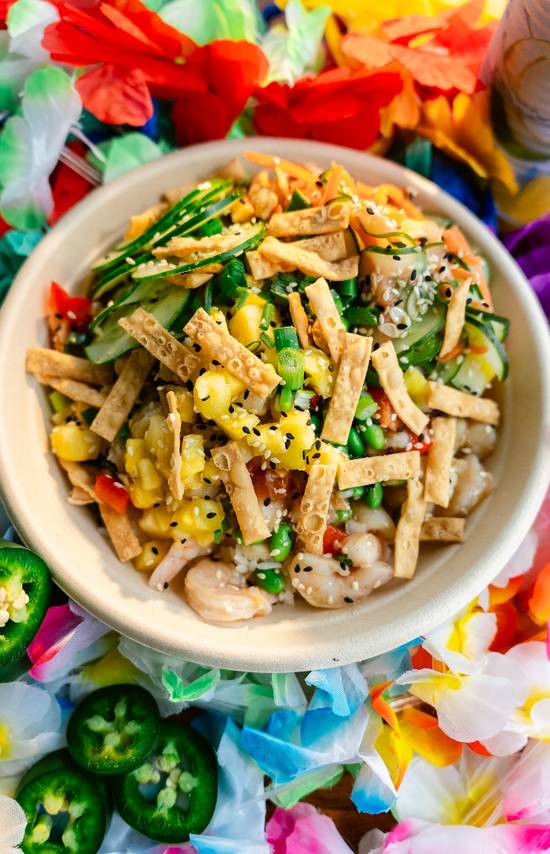 Pineapple Jalapeno Shrimp Bowl