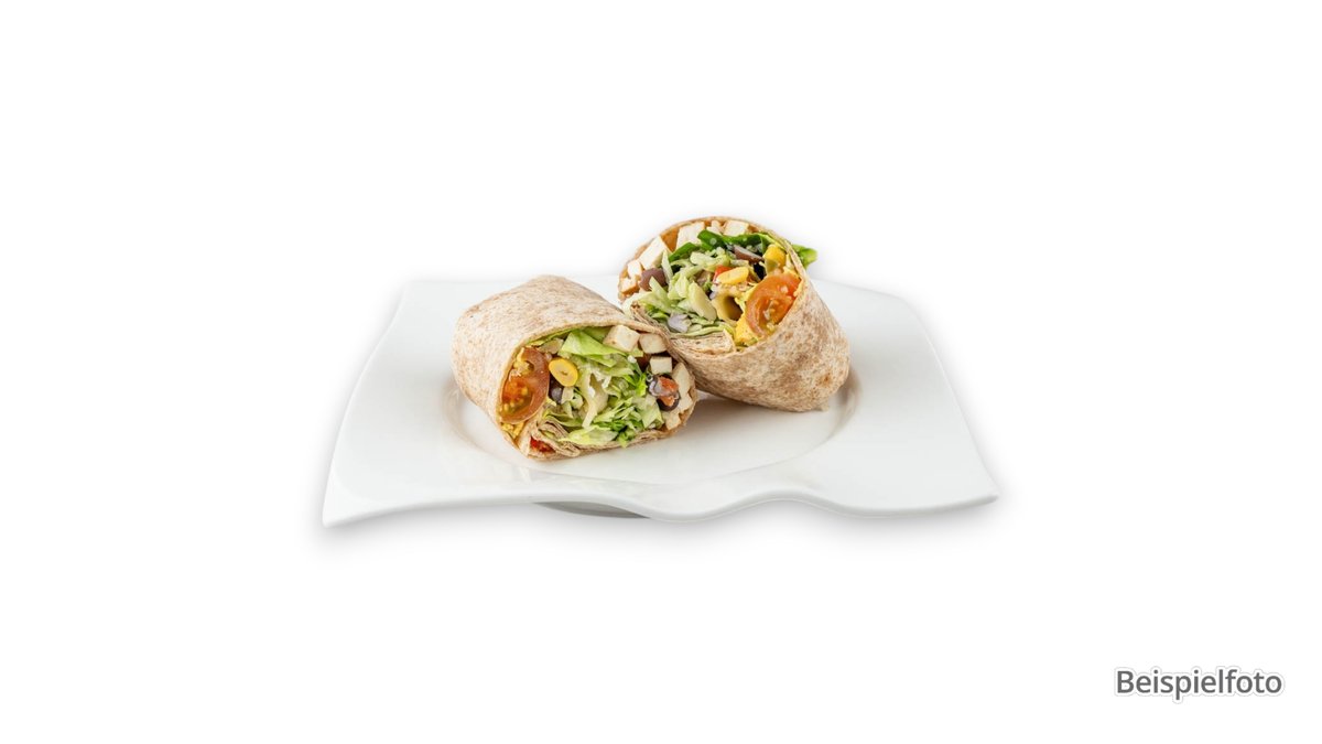 Veganer Wrap mit Tofu and Grillgemüse