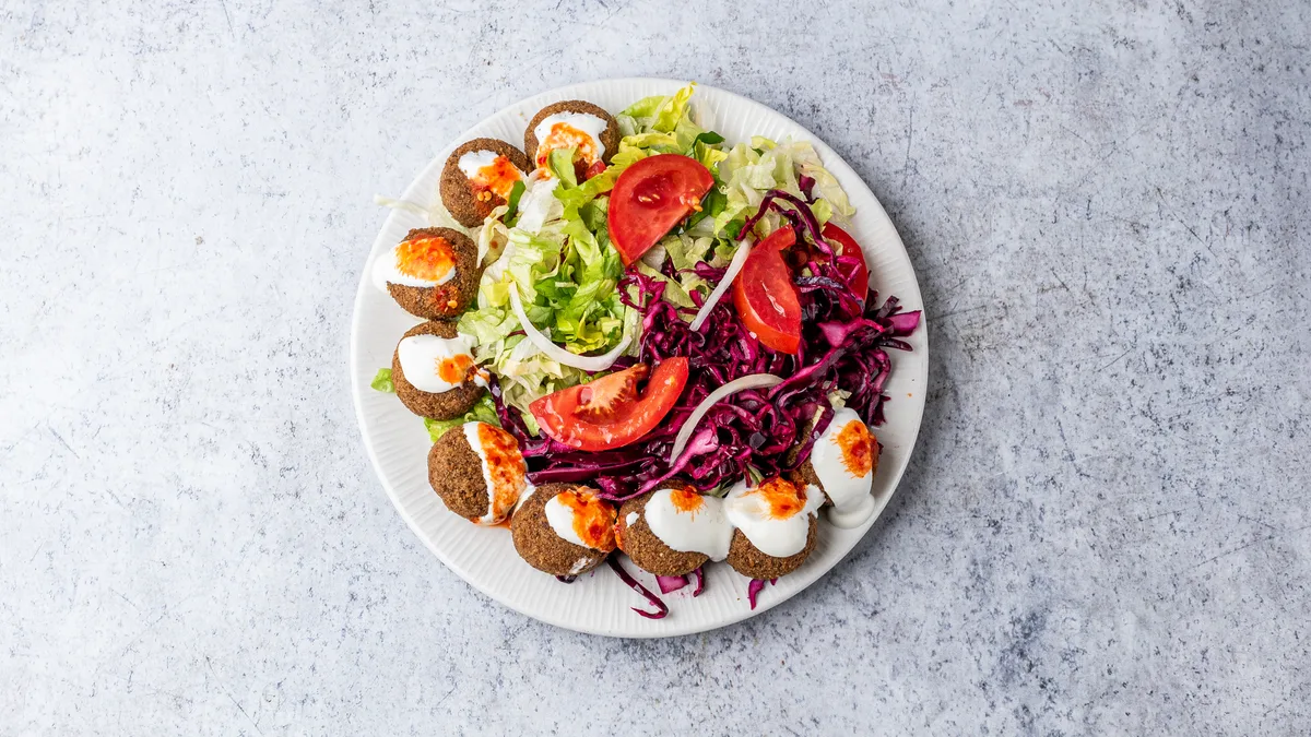 Falafel tál +köret
