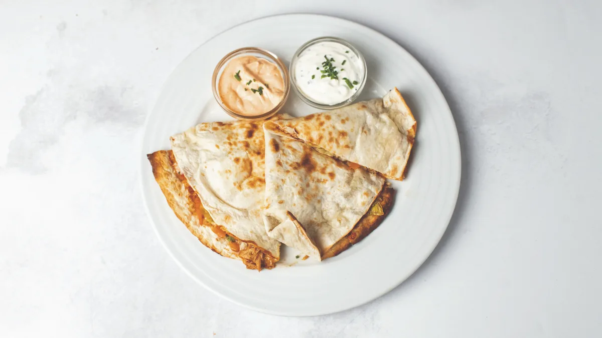 Kebab quesadilla
