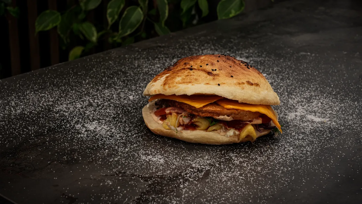 Cheeseburger de pui