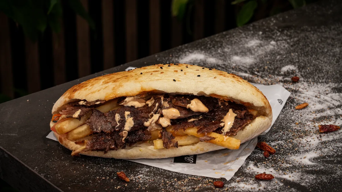 Doner baghetă de vită cu berbecuț - helal