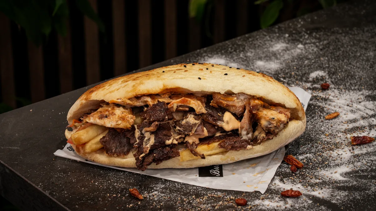 Doner baghetă mixt